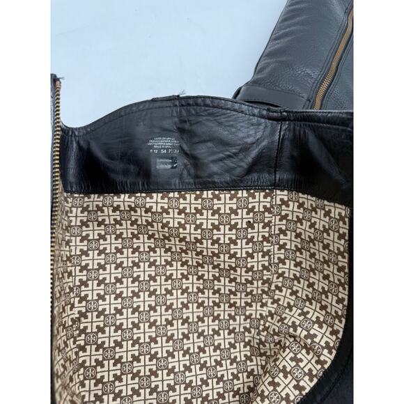 Tory Burch Elina Tall Black Textured Pebbled Leather Riding Boots Women's 7.5 - Picture 10 of 10